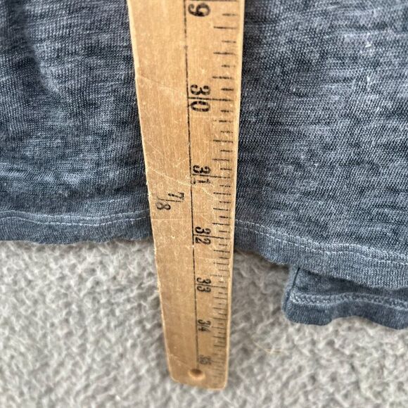 Brochu Walker Linen Knit Tunic Top Size Medium Blue Gray Lagenlook - Picture 6 of 9